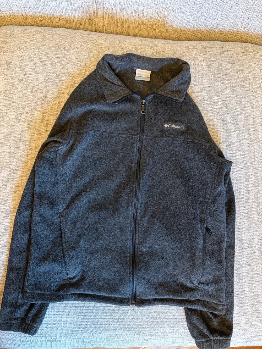 Columbia Sportswear Grey Full Zip Fleece Jacket — Men’s S